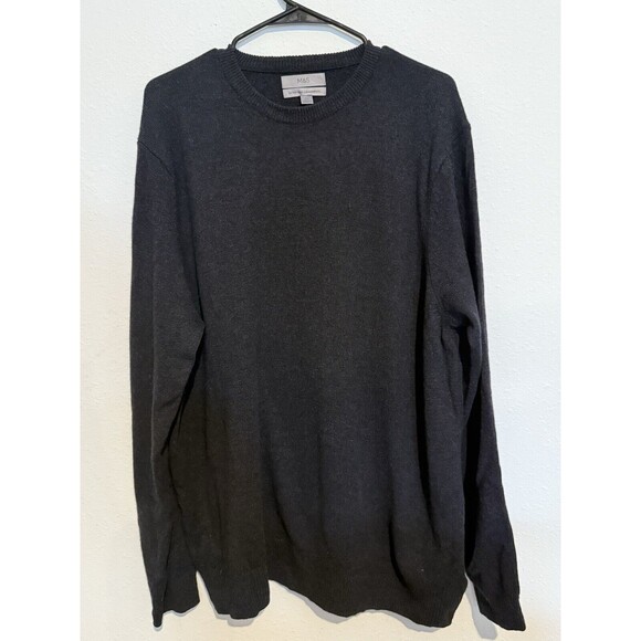 M & S  EXTRA FINE MERINO JUMPER-SIZE 2XL Multicolor Adult CREW NECK LONG SLEEVE - Picture 2 of 9